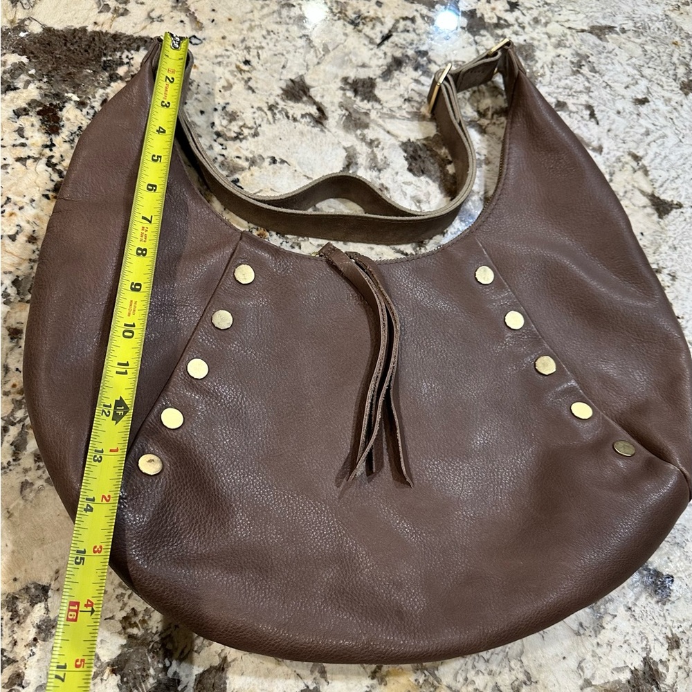 Hammitt Brown Leather Hobo with Gold Studs - Picture 5 of 7
